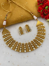 Designer Gold Plated Golden Kundan Necklace Set For Wedding By Gehna Shop Kundan Necklace Sets